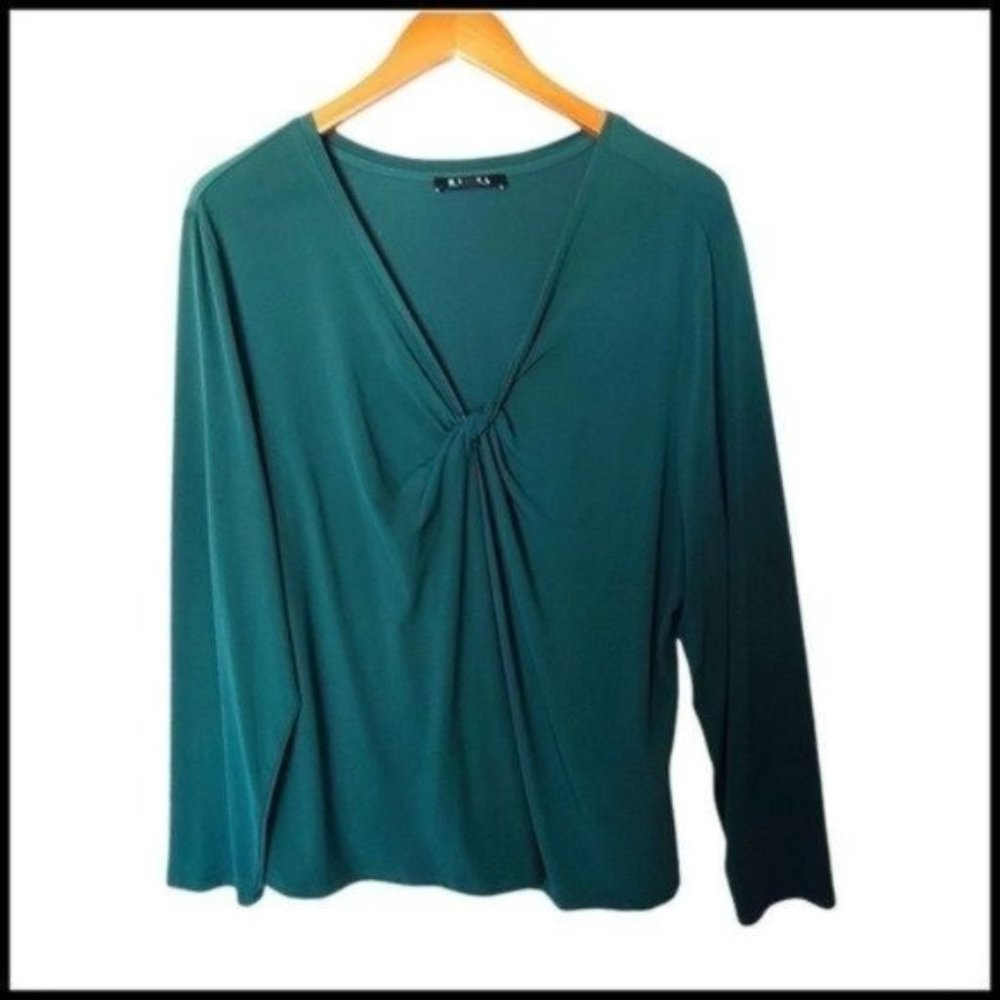 Rebel Wilson X Angels Long Sleeve Blouse V Neck Plus Size 2X‎